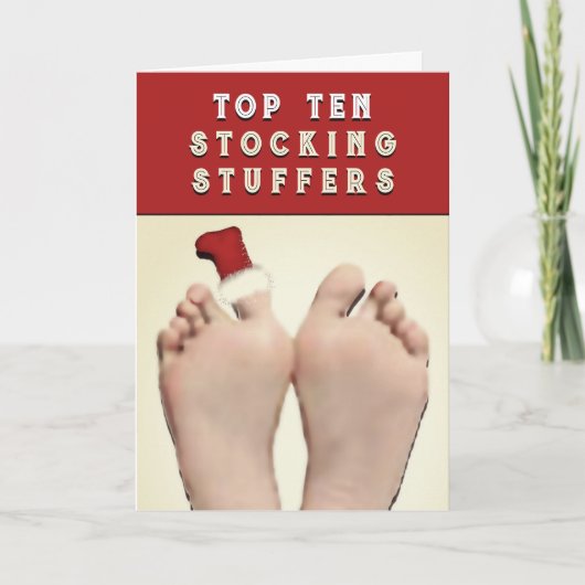 クリスマスおもしろいホリデーカード シーズンカード (正面)