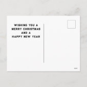 クリスマスおもしろいホリデーカード シーズンポストカード (裏面)