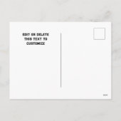 クリスマスおもしろいホリデーカード シーズンポストカード (裏面)