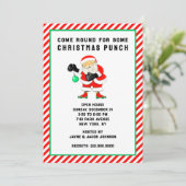 クリスマスおもしろいホリデーパーティー 招待状 (スタンド正面)