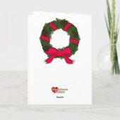 クリスマスおもしろいマンガの猫 シーズンカード (裏面)