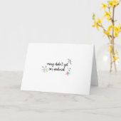 クリスマスおもしろいメアリー硬膜外 カード (黄色い花)