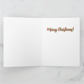 クリスマスおもしろいメリークリスマスオーバービューホテル カード (内部)