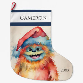 クリスマスおもしろいモンスター ラージクリスマスストッキング