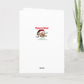 クリスマスおもしろいユーモアあいさつカード カード (裏面)