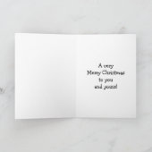 クリスマスおもしろいユーモアあいさつカード カード (内部)