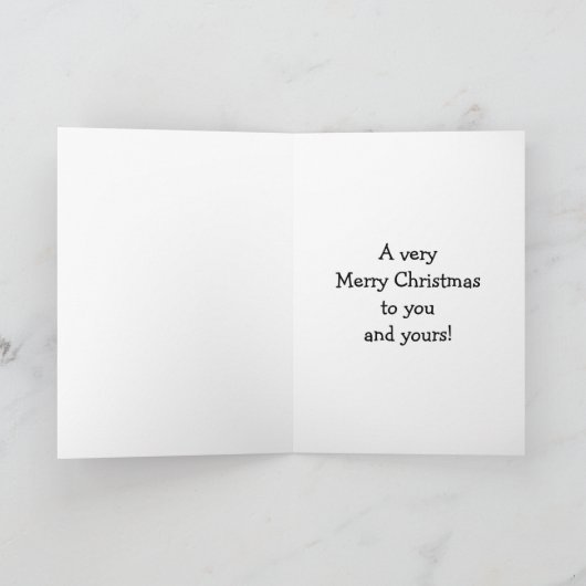 クリスマスおもしろいユーモアあいさつカード カード (内部)