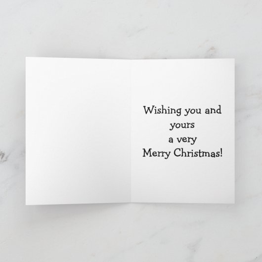 クリスマスおもしろいユーモアあいさつカード シーズンカード (内部)