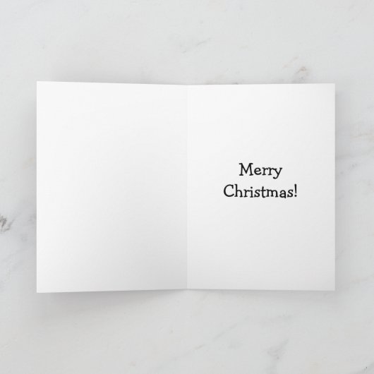 クリスマスおもしろいユーモアあいさつカード シーズンカード (内部)