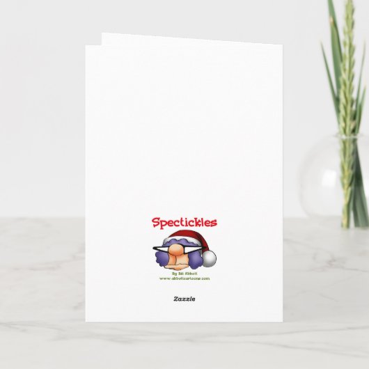 クリスマスおもしろいユーモアあいさつカード シーズンカード (裏面)