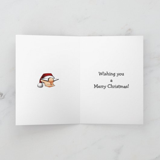クリスマスおもしろいユーモアあいさつカード シーズンカード (内部)