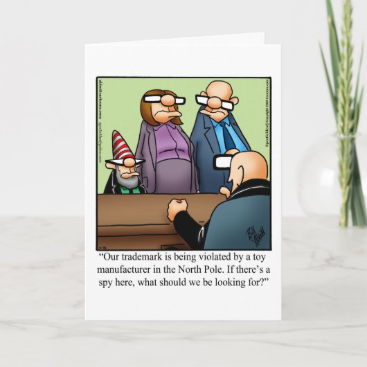 クリスマスおもしろいユーモアあいさつカード シーズンカード (正面)