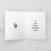 クリスマスおもしろいユーモアあいさつカード シーズンカード (内部)