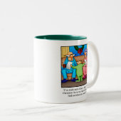 クリスマスおもしろいユーモアのマグギフト ツートーンマグカップ (正面右)