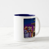 クリスマスおもしろいユーモアのマグギフト ツートーンマグカップ (正面右)