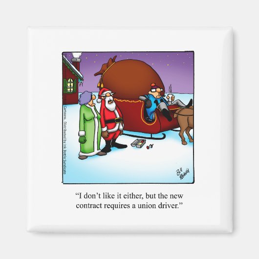 クリスマスおもしろいユーモア磁石 マグネット (正面)