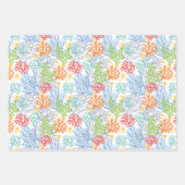 クリスマスおもしろいラッピングパップ付きジンベエザメ ラッピングペーパーシート (正面2)