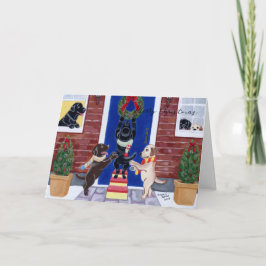 クリスマスおもしろいラブラドール シーズンカード