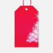 クリスマスおもしろいレッドライトツリー引用文 ギフトタグ (裏面)