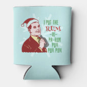 クリスマスおもしろいレトロラムレックディングマンホリデイ 缶クーラー (正面)