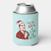 クリスマスおもしろいレトロラムレックディングマンホリデイ 缶クーラー (缶裏面)