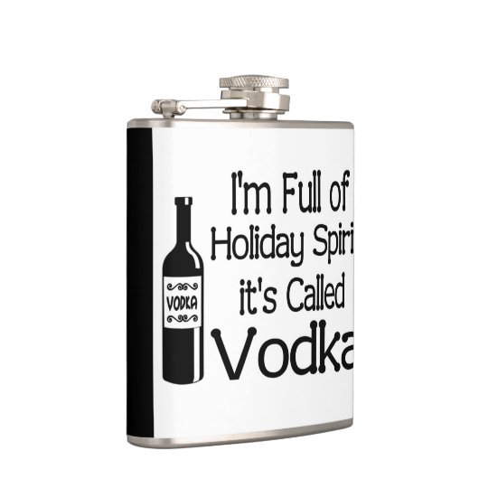 クリスマスおもしろい休暇のウォッカ・スピリットに満ちた フラスク (右)