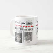クリスマスおもしろい北極タイムズお洒落かわいい コーヒーマグカップ (正面左)