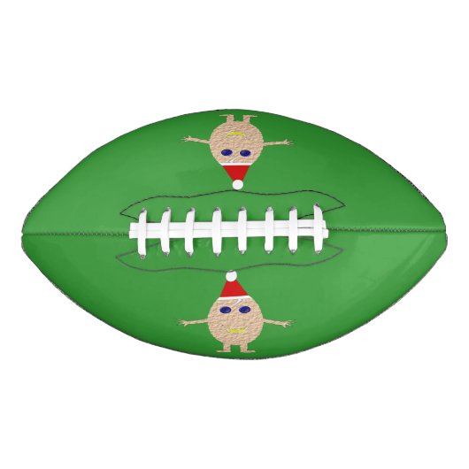 クリスマスおもしろい卵サッカー アメリカンフットボール (正面)