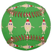 クリスマスおもしろい卵ソフトボール ソフトボール (裏面)