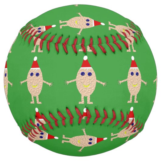 クリスマスおもしろい卵ソフトボール ソフトボール (正面)