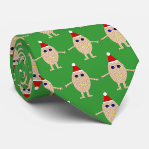 クリスマスおもしろい卵タイ ネクタイ
