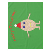 クリスマスおもしろい卵テーブルクロス テーブルクロス (正面)