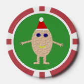 クリスマスおもしろい卵 ポーカーチップ (正面)