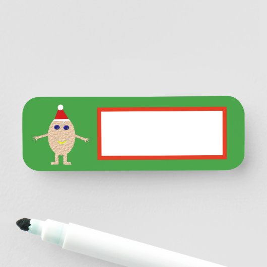 クリスマスおもしろい卵 名札 (インサイチュ)