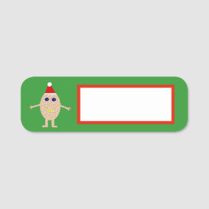 クリスマスおもしろい卵 名札