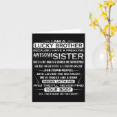 クリスマスおもしろい姉妹私は幸運だ カード (黄色い花)