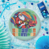 クリスマスおもしろい季節のごあいさつ ペーパープレート (パーティー)