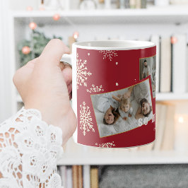 クリスマスおもしろい家族の写真 コーヒーマグカップ