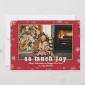 クリスマスおもしろい家族の写真 シーズンカード (正面)