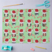 クリスマスおもしろい家族フォトサンタハット 薄葉紙 (クラフト)