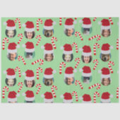 クリスマスおもしろい家族フォトサンタハット 薄葉紙 (正面)