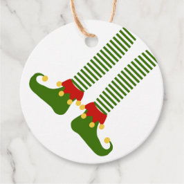 クリスマスおもしろい小妖精や小人ホリデーフェスティバルシェルフおもしろい フェイバータグ