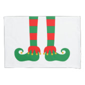 クリスマスおもしろい小妖精や小人足枕カバーのためのベッドルーム 枕カバー (正面)