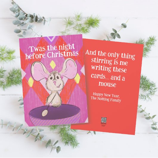 クリスマスおもしろい年賀状後の後半 シーズンカード