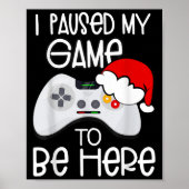 クリスマスおもしろい引用文が来るためにゲームを中断した ポスター (正面)