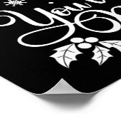 クリスマスおもしろい引用文サンタはクリスマスユーモアを知る ポスター (角)