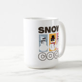 クリスマスおもしろい引用文スノーカッコいい雪だるま コーヒーマグカップ (正面右)