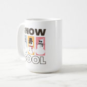 クリスマスおもしろい引用文スノーカッコいい雪だるま コーヒーマグカップ (正面左)