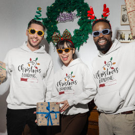 クリスマスおもしろい引用文フード付きスウェットシャツ パーカ