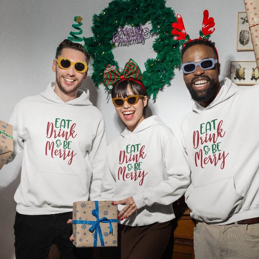 クリスマスおもしろい引用文フード付きスウェットシャツ パーカ